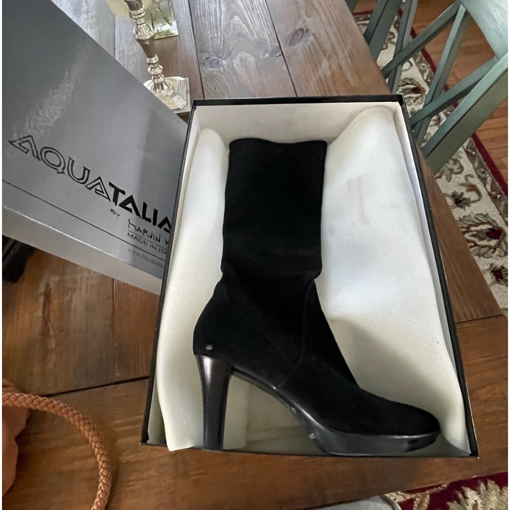 Brand New Black Italian Leather Boots. New Inbox … - image 2